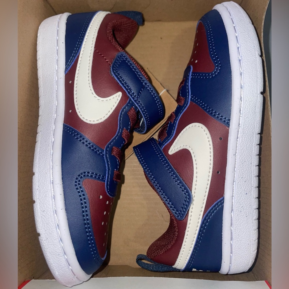 Nike Kids Burgundy and Navy Sneakers